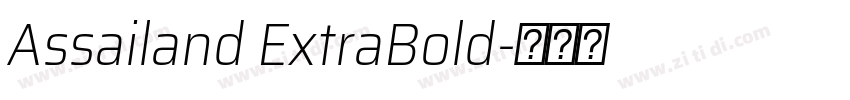 Assailand ExtraBold字体转换